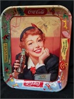 Collectible Coca-Cola tray 13.25 x 10.5 vintage