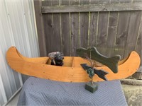 DECOR CANOE/FISH/BEAR