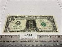 Larry Bird US One Dollar Bill