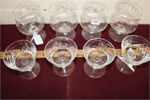 Pinwheel Dessert & Etched Glass Shrimp Cups