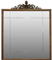 LARGE SPANISH CARVED WALL MIRROR