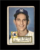 1952 Topps #128 Don Bollweg VG to VG-EX+