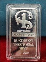 Northwest Territorial Silver Plated Bar