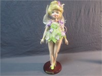 Tinkerbell Porcelain Doll With Stand
