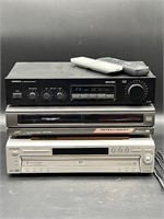 SURROUND PROCESSOR, DVD & VHS PLAYERS