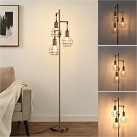 EDISHINE Dimmable Industrial Floor Lamp, Farmhouse