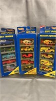 Hot wheels gift packs qty 3