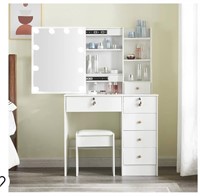 Vanity Set Dressing Table with Makeup Mirror & 1