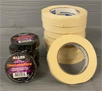 (13) Rolls of Masking and Electrical Tape