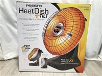 Presto Heat Dish + Tilt Paralobic Electric Heater