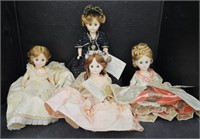 (W) 4 Madame Alexander Dolls "First Ladies of the