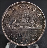 1947 CANADIAN SILVER DOLLAR