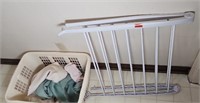 CLOTHES RACK DRYER & LAUNDRY BASKET