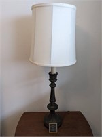 Vintage 34" Metal Based Table Lamp/Shade
