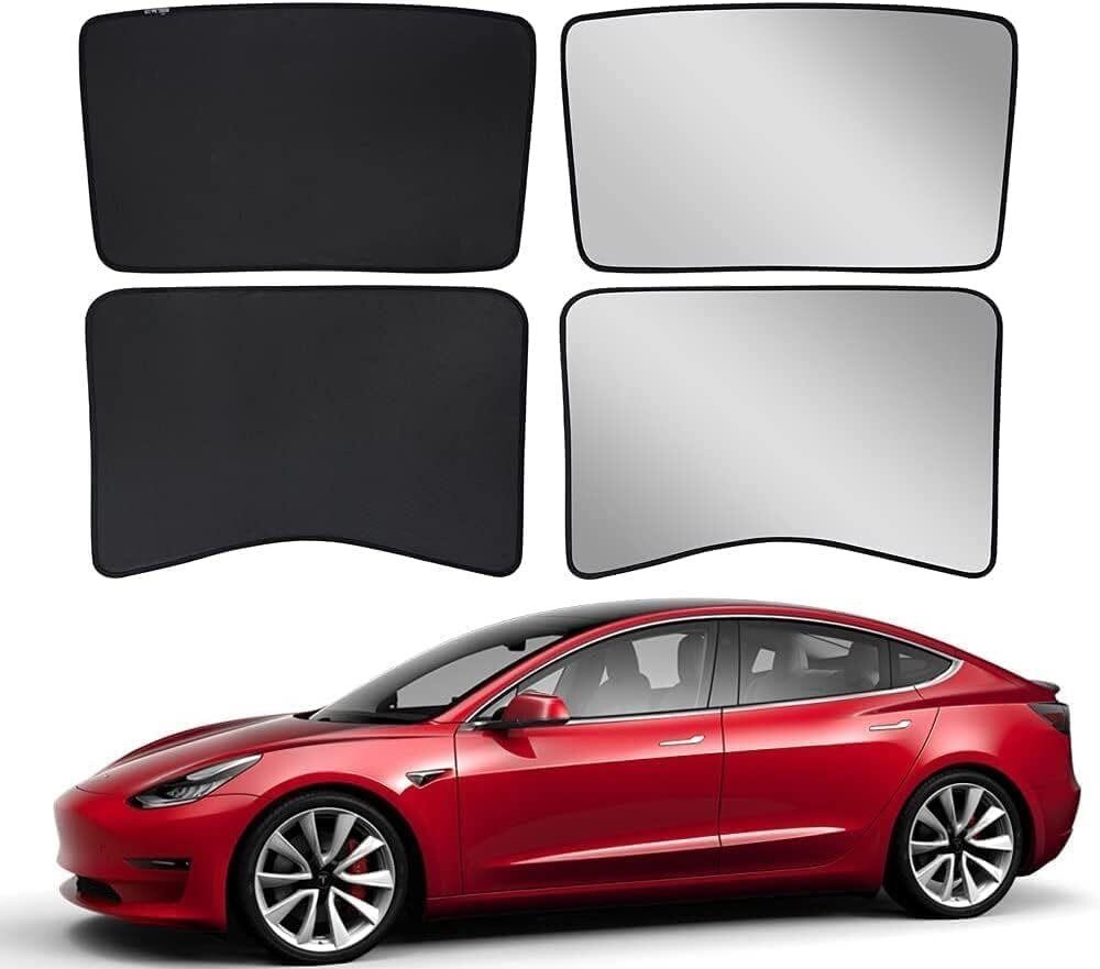 $50  BASENOR Tesla Model 3 Sunshade Set (Black)