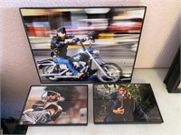 Three Framed Art Photographs Largest is 10"x 8"