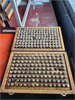 GROUP OF (2) PARTIAL PIN GAGE SETS, (1)