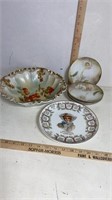 Antique Collector Plates & Bowl -Regina Ware