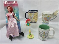 Disney Mugs & Figures, Tinkerbell-Ariel-Dumbo-etc