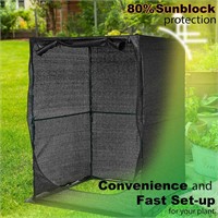 Portable Large 4'x4' Sunshade Cloth Gardening Net