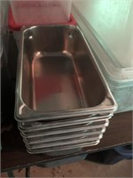 6 Stainless Pans