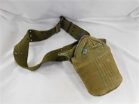 WWII canteen with belt