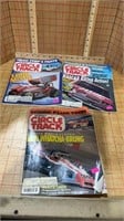 Three circle track magazines