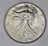 1946 BU Walking Liberty Half Dollar