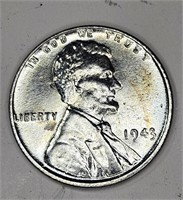 1943 BU Lincoln Steel WWII Emergency Issue Cent