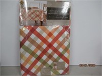 Autumn Gingham Printed Tablecloth 60" x 120"