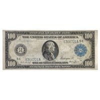 FR. 1101 1914 $100 RICHMOND, VA BURKE/GLASS VF+