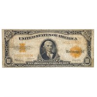 FR. 1173 1922 $10 GOLD CERTIFICATE VERY FINE
