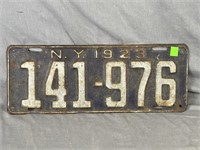 1923 NY License Plate