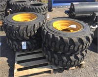 (4x) New 12-16.5 Loadmaxx Skidloader Tires