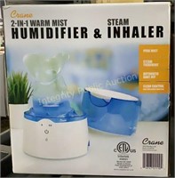 Crane 2n1 Warm Mist Humidifier/Steam Inhaler