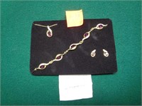 Amethyst Crystal Pendant/Ear Ring/ Bracelet