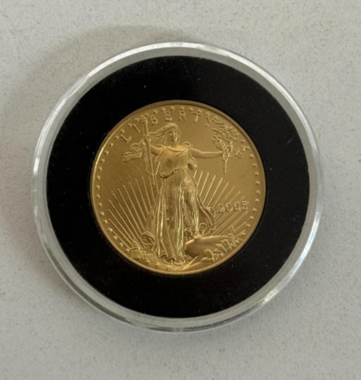 2005 $25 1/2oz GOLD ST. GAUDENS COIN