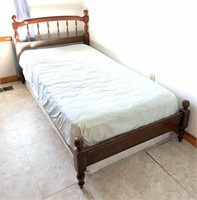 Vintage Twin Size Bed - Mattress and Box Spring