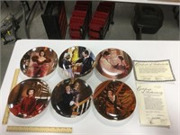 6 Gone With the Wind Gina china collectors plates