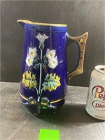 Antique majolica pitcher