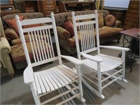 (2X) SLAT BOTTOM PAINTED PORCH ROCKERS