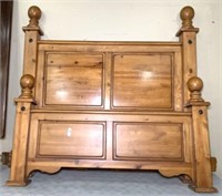 Chunky Pine Queen Size Bed Frame