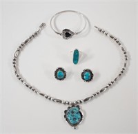 Lot of Turquoise, Onyx Jewelry