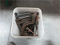 assortment of C clamps