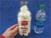 old "meadow gold" dairy 1qt milk bottle