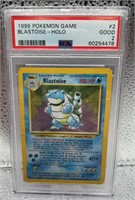 1999 Pokemon Game Blastoise - Holo PSA 2