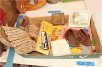 Bargain Lot Baby Leather Moccasins, Old Calculator