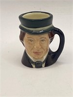 1 1/2” Tall Miniature Toby Mug Signed David