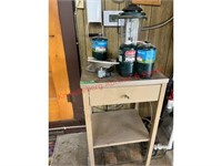 Sm. Stand, 3 Propane Bottles,