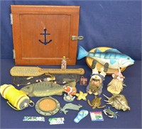 Large Lot Nautical & Seaside Decorative Items